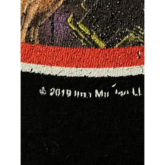 Iron Maiden T-Shirt Womens L 2019 Black Graphic Tee 100% Cotton Rock Band - Picture 5 of 12